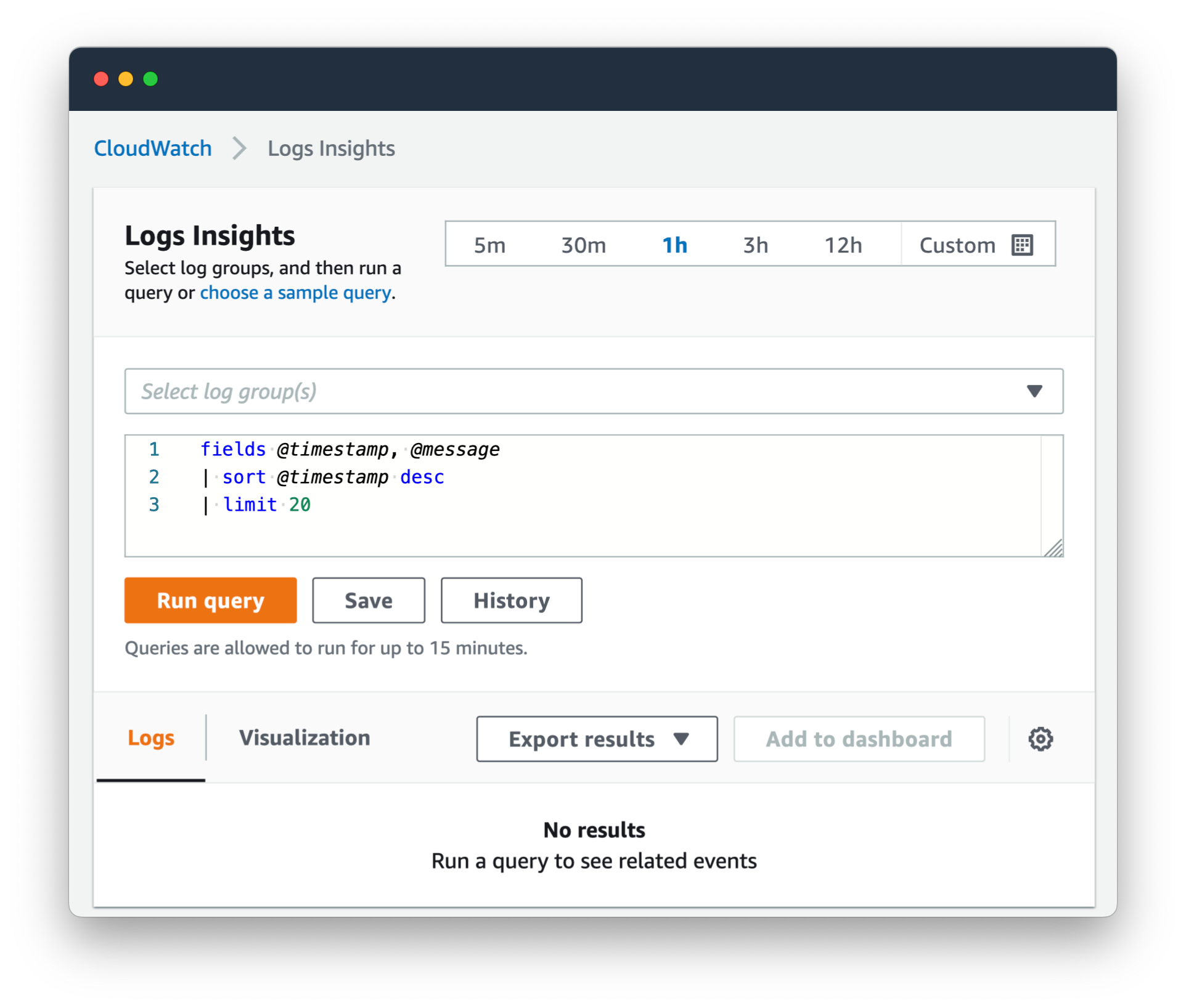 Insights query page